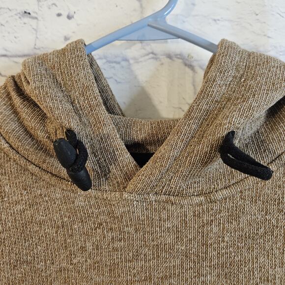 Vintage MV Sport Pentagon Hoodie Pullover Long Sleeve Brown Mens Size L 90s Y2K - Picture 3 of 6